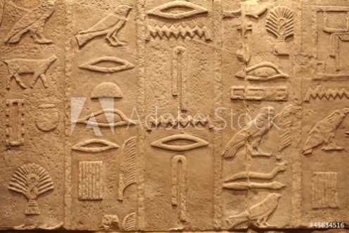 Picture of Old Egypt ancient writings on stone background